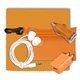 Promotional Mobile Tech Auto and Home Accessory Kit in Translucent Carabiner Zipper Pouch