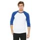 Promotional BELLA + CANVAS 3/4- Sleeve Baseball T - Shirt - 3200 - WHITE