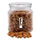 Promotional 3 3/4 Round Glass Jar with Honey Roasted Peanuts