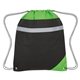 aerial view a lime green with black accents non - woven edge sports pack, image 1 of 3