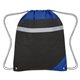 aerial view a royal blue with black accents non - woven edge sports pack, image 1 of 3