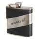 Promotional 3 3/4 x 4 x 3/4 6 oz Stainless Steel Flask