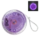 aerial view a translucent purple with clear trim blinking light up plastic yo yo, image 1 of 2