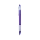 aerial view a frosted purple with frosted white trim colored pen with frost clip, image 1 of 3