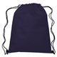aerial view a navy with contrasting black trim at bottom corners drawstring sportpack, image 1 of 3