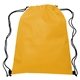 aerial view a yellow with contrasting black trim at bottom corners drawstring sportpack, image 1 of 3