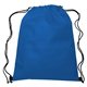 aerial view a royal blue with contrasting black trim at bottom corners drawstring sportpack, image 1 of 3
