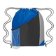 aerial view a royal blue with black and gray trim tri - color sports pack 13 x 17.75 - polyester, image 1 of 2