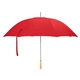 aerial view a solid red 60 arc nylon golf umbrella, image 1 of 3