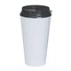 aerial view a granite with black insert and lid 16 oz infinity tumbler, image 1 of 2