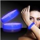 Promotional Deluxe Triple Wide 9 Inch Glow Bracelet - Blue