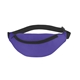 aerial view a purple with black trim 44 polyester fanny pack, image 1 of 2