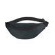 aerial view a black with black trim 44 polyester fanny pack, image 1 of 2