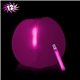 Promotional 12 Inch Inflatable Beach Balls with one 6 Inch Glow Stick - Pink