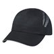 aerial view a black with gray reflective sandwich sports performance sandwich cap, image 1 of 2