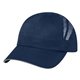 aerial view a navy with gray reflective sandwich sports performance sandwich cap, image 1 of 2
