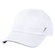 aerial view a white with gray reflective sandwich sports performance sandwich cap, image 1 of 2