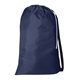 aerial view a navy with black strap drawstring utility bag, image 1 of 2
