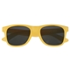 aerial view a frost changing to yellow color changing malibu sunglasses, image 1 of 7