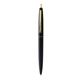 aerial view a black barrel & black cap gold trim pens, image 1 of 7