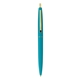 aerial view a teal barrel & teal cap gold trim pens, image 1 of 7