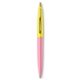 a pink lemonade barrel & yellow cap gold trim pens