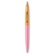 a pink lemonade barrel & creamsicle cap gold trim pens