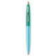 a electric punch barrel & teal cap gold trim pens