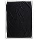 a black standard size fairfield throw blanket