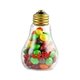 Promotional Plastic Light Bulb with Skittles