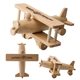Promotional Wooden Rolling Toy Airplane