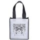 Promotional Black / White Non - Woven Degas Tote Bag