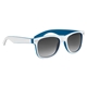 aerial view a blue with white trim two - tone malibu sunglasses, image 1 of 4