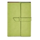 aerial view a green pms7495 donald refillable junior portfolio, image 1 of 3