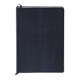 aerial view a blue pms2767 fabrizio soft cover journal notebook, image 1 of 4