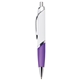 aerial view a purple pms266 cynthia click ballpoint pen, image 1 of 3