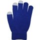 aerial view a blue touch screen gloves, full color digital, image 1 of 2