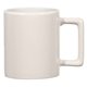 aerial view a white with white inside promotional personalized 11 oz the joe coffee mug ceramic, image 1 of 2