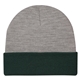 Two - Tone Knit Beanie With Cuff