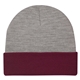 Two - Tone Knit Beanie With Cuff