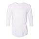 Promotional American Apparel - 50/50 Three - Quarter Sleeve Raglan T - shirt - WHITE