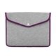 Promotional Snapfolio For Macbook Air / Pro Heathered Jersey Knit Neoprene - 15 Macbook Pro