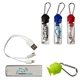 Promotional 3- in -1 Charger Cable in Carabiner Storage Tube