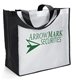 Promotional Black / White Polyester Picasso Tote Bag