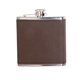 Promotional Leatherette Wrapped 6 oz Stainless Steel Hip Flask