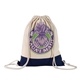 Promotional Two Tone Natural Drawstring Backpack