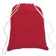 Promotional 5.5 oz Cotton Canvas Drawstring Backpack