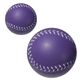 aerial view a purple baseball - shaped stress ball, image 1 of 2