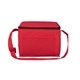 aerial view a red 8 w x 6 d x 6 h - cool - it non - woven insulated cooler bag, image 1 of 13