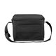 aerial view a black 8 w x 6 d x 6 h - cool - it non - woven insulated cooler bag, image 1 of 3